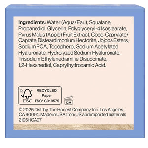 Honest Beauty Hydrogel Cream with Hyaluronic Acid, Jojoba, + Squalane | Oil Free, Lightweight, Moisturizing | EWG Verified, Vegan + Cruelty Free | 1.7 fl oz