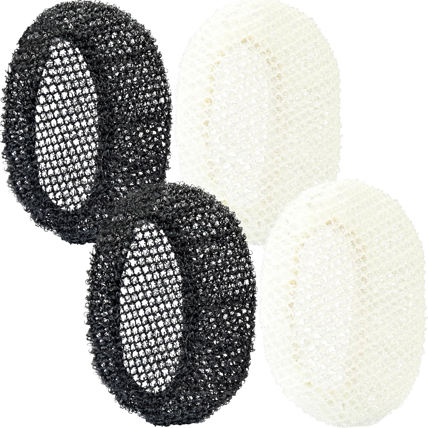 INNERNEED Food-Grade Soft Silicone Body Scrubber Shower Brush Handheld Cleansing Skin Brush, with Exfoliating Net Sponge Case (Black Brush)