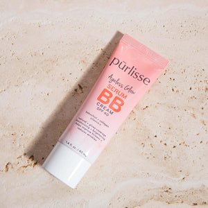 pūrlisse Ageless Glow Serum BB Cream SPF 40 - Korean Glow BB Cream with SPF Enriched with Bakuchiol & Vitamin C to Help Improve Firmness & Reduce Wrinkles for Dewy Skin - Medium Warm (1.4 oz)