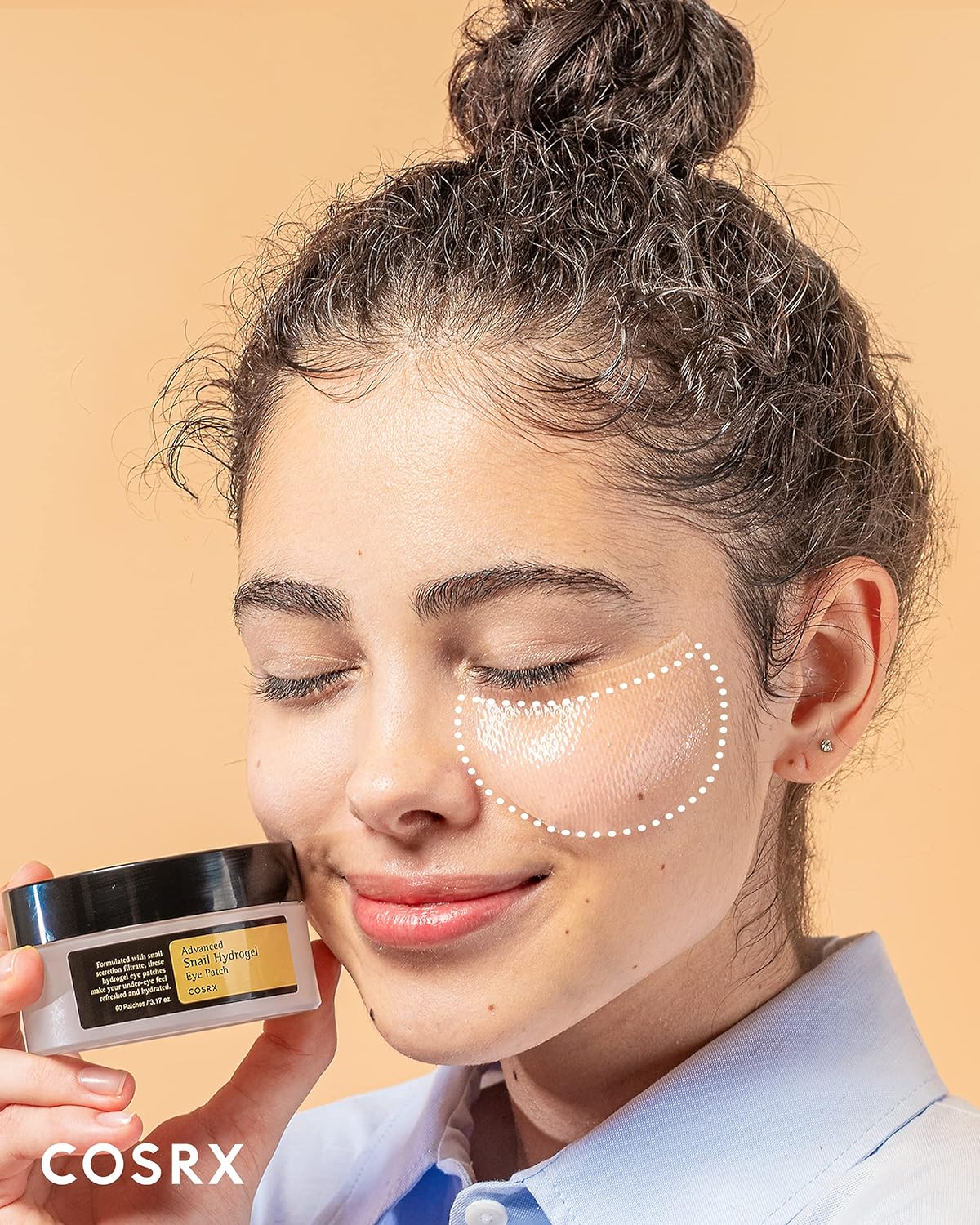 COSRX Advanced Snail Hydrogel Eye Patch (60pc), Gel Serum Mask, Puffy Undereye Treament, Fine Lines, Refresh, Hydrate| Paraben free, Korean Skin Care