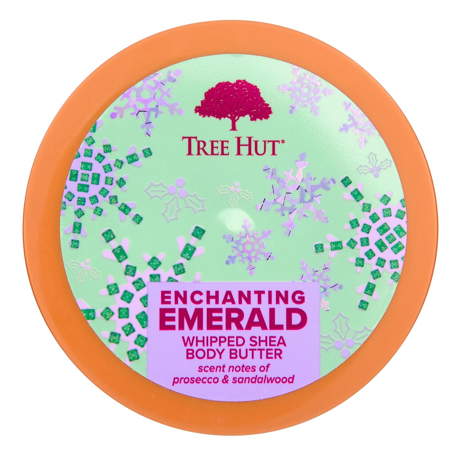 Tree Hut Enchanting Emerald Whipped Shea Body Butter | Long-lasting Hydration Leaves Skin Feeling Soft & Moisturized | Limited Edition Holiday | 8.4 fl oz.