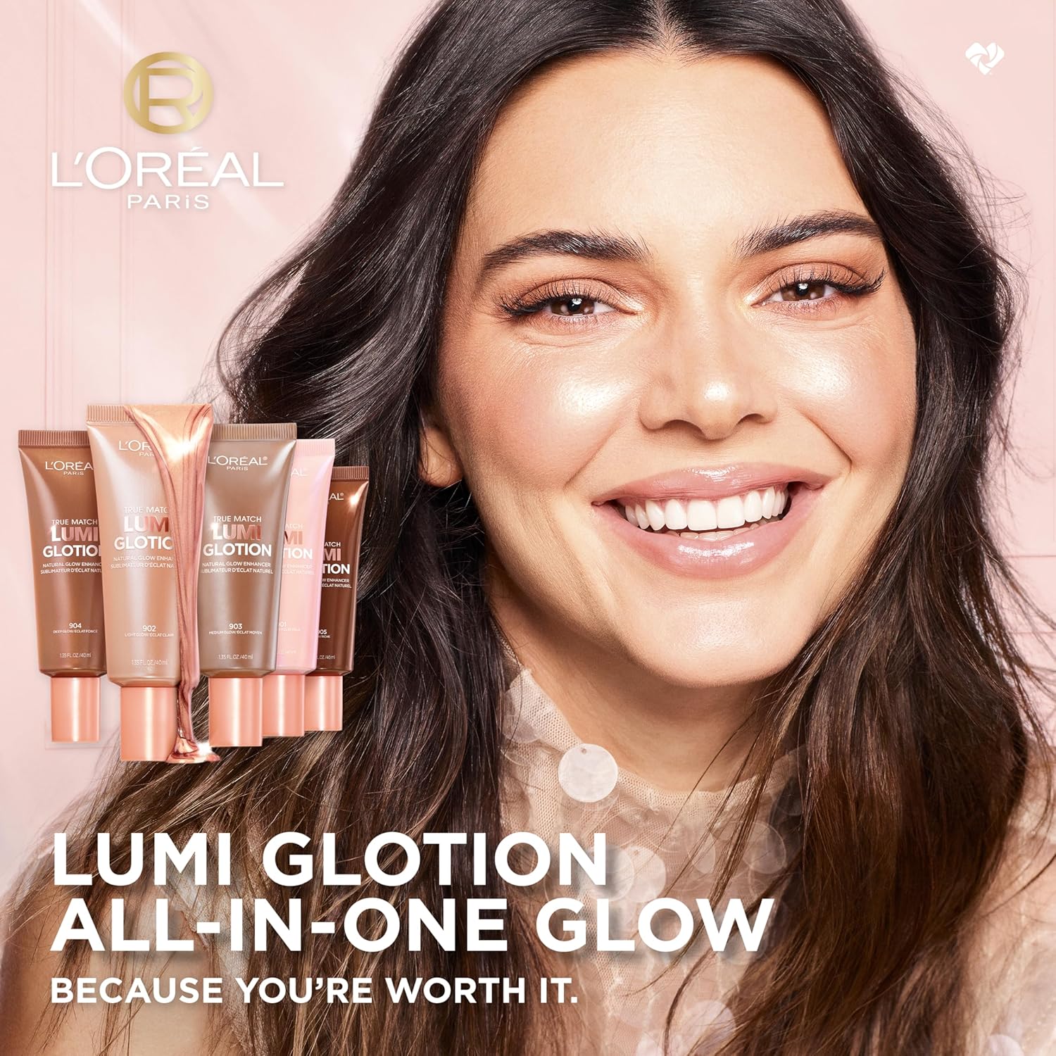 L'Oreal Paris Makeup True Match Lumi Glotion, Natural Glow Enhancer, Illuminator Highlighter, Bronzing Drops For a Sun-Kissed Glow, 904 Deep