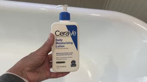 CeraVe Daily Moisturizing Lotion for Dry Skin, Body Lotion & Face Moisturizer with Hyaluronic Acid and Ceramides, Daily Moisturizer, Fragrance Free, Oil-Free, 12 Ounce