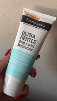 Neutrogena Ultra Gentle Fragrance Free Daily Face Moisturizer, Facial Moisturizer for Sensitive & Dry Skin with CICA, Pro-Vitamin B5, Vitamin E & Niacinamide, 3.4 fl. oz